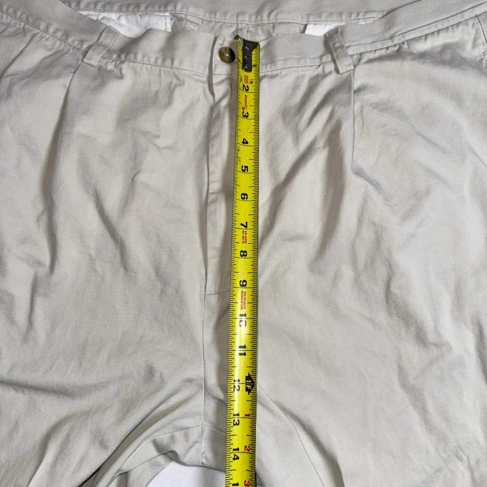 Callaway Golf Sport Mens Pleated Chino Pants Beige Stone 42x28 Cotton Twill